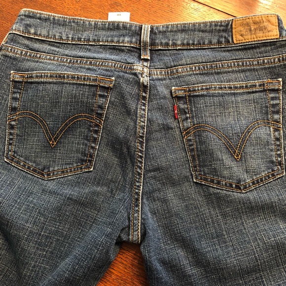 Levi's Denim - Levi’s 545 Low Boot Cut Jeans Slightly Distressed